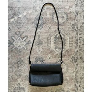 Black Faux Leather Purse